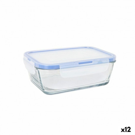 Hermetic Lunch Box LAV Grey Transparent 0,8 L (12 Units)