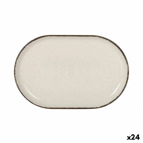 Serving Platter La Mediterránea Anllo Oval 20 x 13 x 2 cm (24 Units)