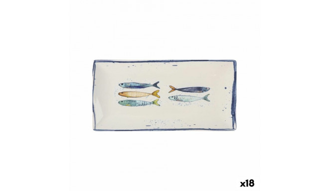 Serveerimisvaagen La Mediterránea Peixe Ristkülikukujuline Kala 30 x 15 x 2 cm (18 Ühikut)