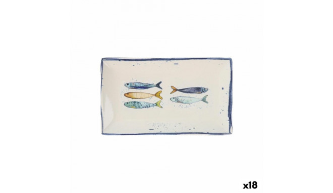 Serveerimisvaagen La Mediterránea Peixe Ristkülikukujuline Kala 25,3 x 15 x 2 cm (18 Ühikut)