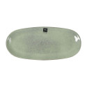 Serving Platter La Mediterránea Macarella green Oval 33 x 14,8 x 2,7 cm (12 Units)