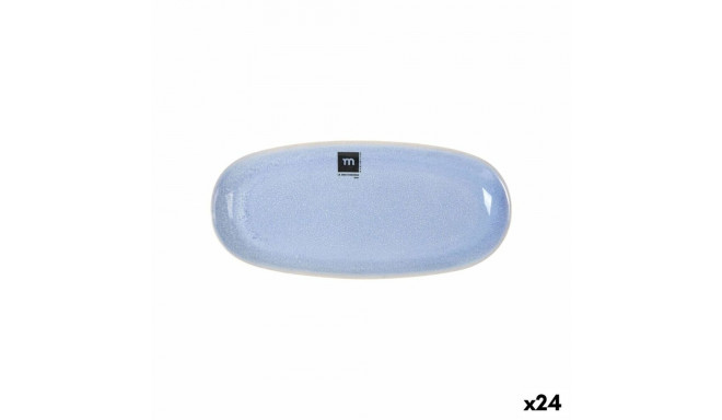 Serveerimisvaagen La Mediterránea Macarella blue ovaalne 25 x 12 x 2,2 cm (24 Ühikut)