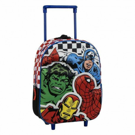 3D School Bag with Wheels The Avengers 25,0 x 31,0 x 10,0 cm