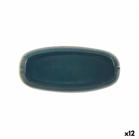 Serving Platter La Mediterránea Ocean blue 25,5 x 11,7 x 2,3 cm (12 Units)
