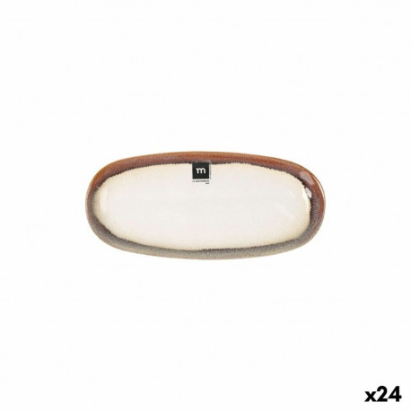 Serving Platter La Mediterránea Fustam Oval 25,8 x 12 x 2,2 cm (24 Units)