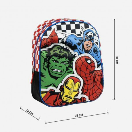 3D-kooliseljakott The Avengers Must 25,0 x 31,0 x 10,0 cm