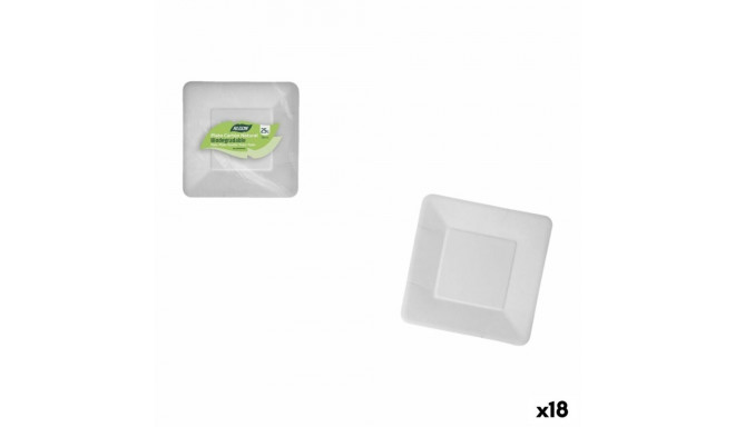 Plate set Algon 18 cm 25 Pieces (18 Units)