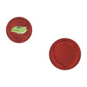 Plate set Algon Red 20 cm 10 Pieces (18 Units)