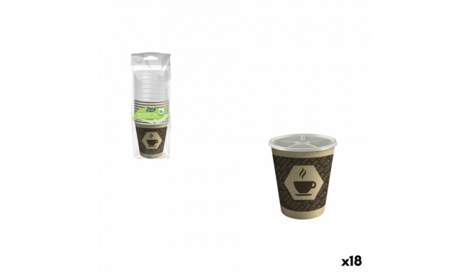 Klaaside komplekt Algon Pruun 120 ml 12 Tükid, osad (18 Ühikut)