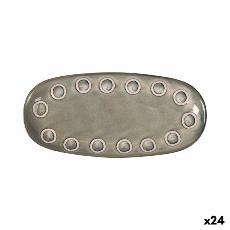 Serveerimisvaagen La Mediterránea Almudena Hall ovaalne 25 x 12 x 2,2 cm (24 Ühikut)