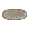 Serving Platter La Mediterránea Almudena Grey Oval 29 x 13,5 x 2,4 cm (24 Units)