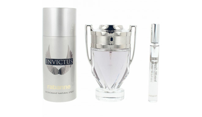 Men's Perfume Set Paco Rabanne INVICTUS
