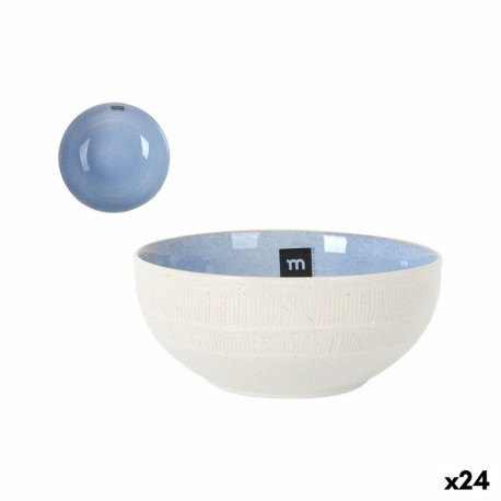Bowl La Mediterránea Calobra Blue Ø 15,5 cm (24 Units)