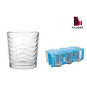 Set of glasses La Mediterránea Mistral waves 6 Pieces (12 Units)