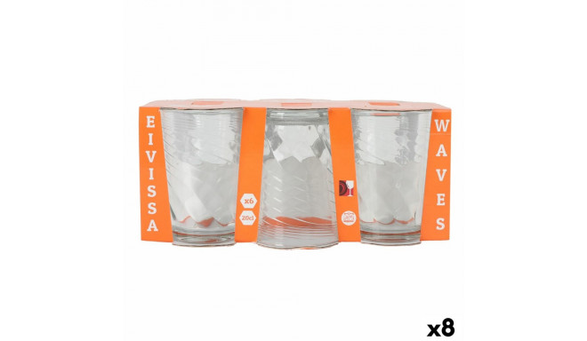 Set of glasses La Mediterránea Waves 6 Pieces (8 Units)