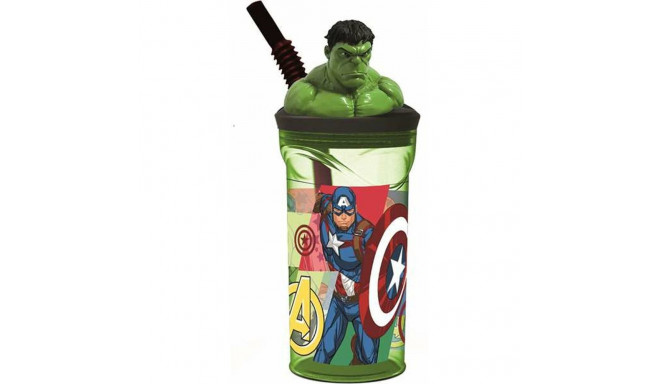 Cup with Straw The Avengers Seven Wonders Hulk 360 ml