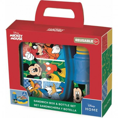 Picnic Holder and Bottle Included Mickey Mouse Mickey Has Fun