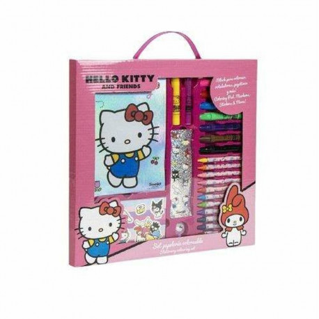 Kontoritarvete Komplekt Hello Kitty Roosa