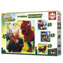 4 Pusle Komplekt Educa Dino Spidey (4 Ühikut)