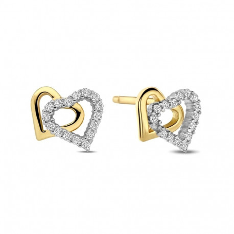 Ladies' Earrings New Bling 9NB-1435 Golden