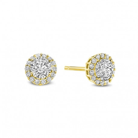 Ladies' Earrings New Bling 9NB-1532 Golden