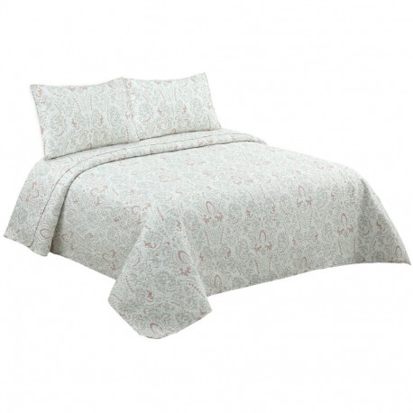 Bedspread (quilt) DKD Home Decor White Double 240 x 260 x 1 cm