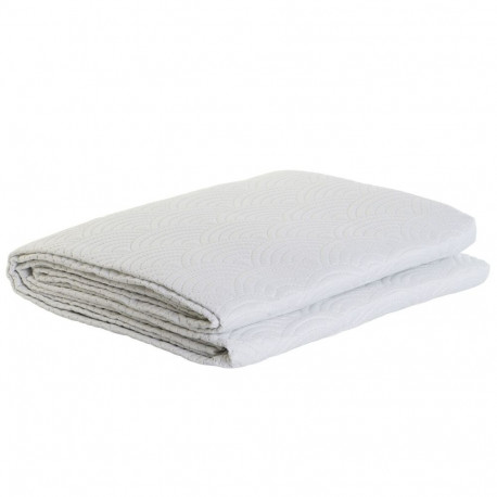 Bedspread (quilt) DKD Home Decor White Single King size 180 x 260 x 1 cm
