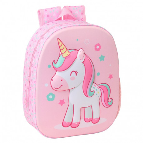 Child bag Safta Pink 27 x 33 x 10 cm 3D