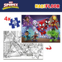 4 Pusle Komplekt Spidey 35 x 1,5 x 25 cm 48 Tükid, osad (6 Ühikut)