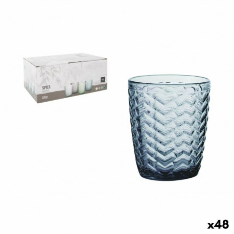 Glass for water La Mediterránea Spica Blue (48 Units)