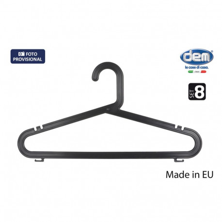 Hangers Dem Meng Plastic 8 Pieces (12 Units)