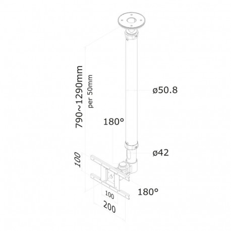 Televiisori Alus Neomounts FPMA-C100WHITE 10" 30" 12 kg