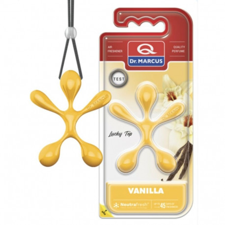 Car Air Freshener Dr Marcus Lucky Top Vanilla Plastic Fragrance Pendant (12 Units)
