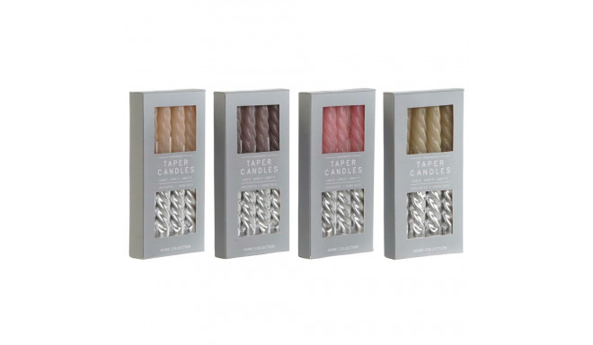 Küünla Komplekt DKD Home Decor Kahevärviline 2 x 2 x 18,5 cm 4 Tükid, osad (4 Ühikut)