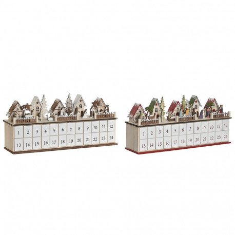 Advendikalender DKD Home Decor Puit 45 x 11 x 23 cm (2 Ühikut)