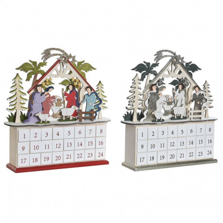 Advendikalender DKD Home Decor Puit 34 x 8,5 x 36,5 cm (2 Ühikut)
