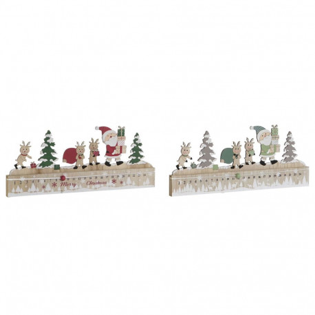 Advendikalender DKD Home Decor Puit MDF 45 x 1 x 19 cm 45 x 2 x 19 cm (2 Ühikut)