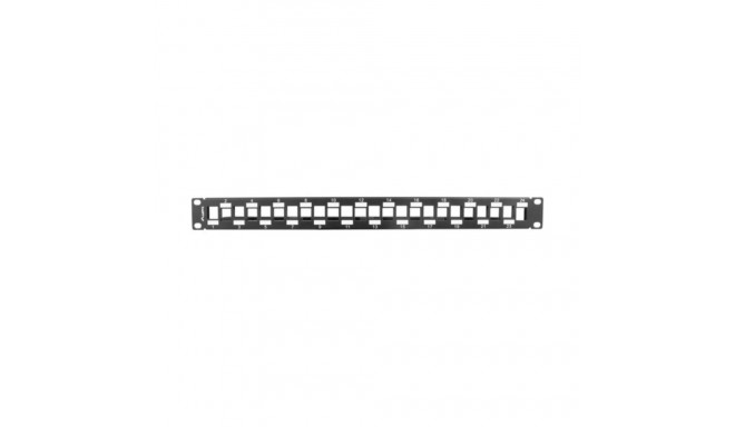 24-port UTP Kategooria 6 Pistikupaneel Lanberg PPKS-1224-B