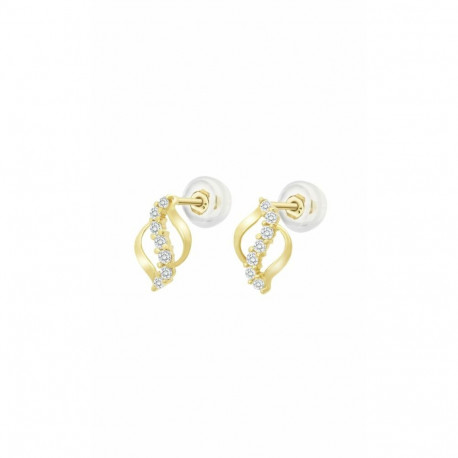 Ladies' Earrings Lotus HIN00085 Golden