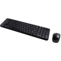 Keyboard and Mouse Logitech 920-003168 Black QWERTY
