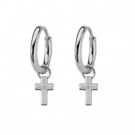 Ladies' Earrings New Bling 9NB-0385 Silver