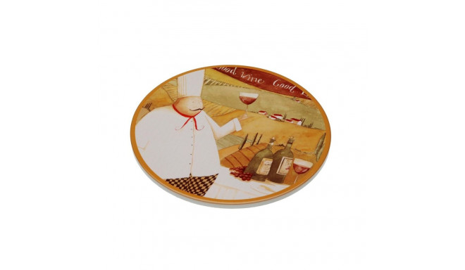 Table Mat Versa Cork Ceramic Male Chef 20 X 0,6 X 20 CM