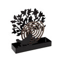Support for mosquito coils Versa Black Metal 5 x 17 x 17 cm Tree