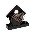 Support for mosquito coils Versa Black Metal 5 x 17 x 17 cm Bird