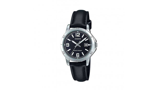 Naiste Kell Casio LADY DATE, LEATHER - BLACK (Ø 35 mm)