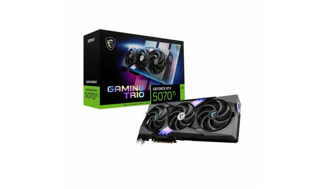 Graphics card MSI GEFORCE RTX 5070 TI 16G GAMING TRIO OC nvidia geforce rtx 5070 ti 16 GB GDDR6X