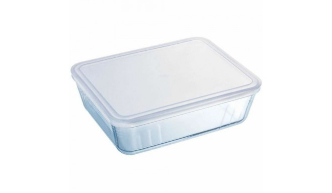 Food Preservation Container Pyrex White Transparent Rectangular 1,5 L