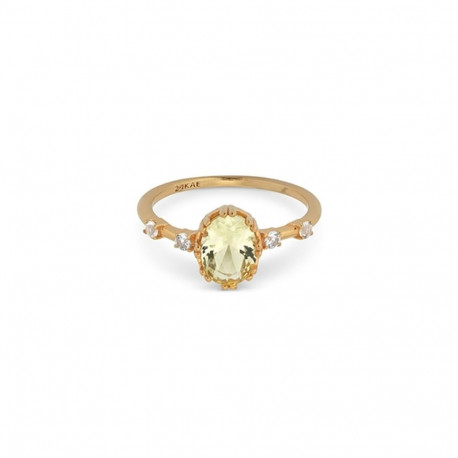 Ladies' Ring 24KAE 12406Y/58 Golden 18