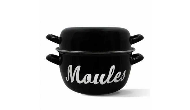 Pan Menastyl Black Glazed enamelled steel