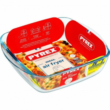 Ahjuvorm Pyrex Läbipaistev Borosilikaatklaas Kandiline